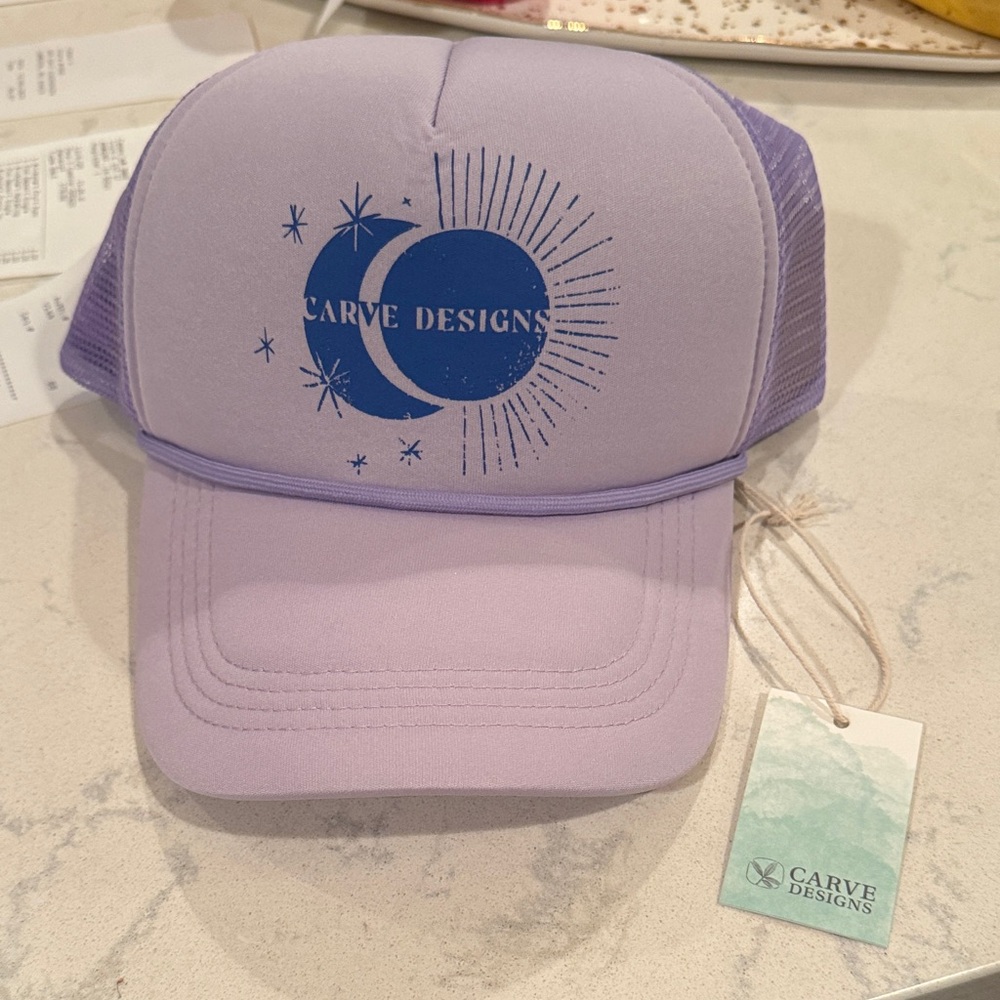 Carve Designs Lavender and Blue Trucker Hat